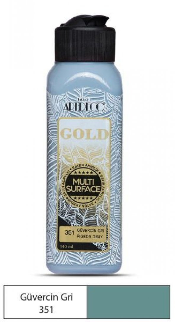 Artdeco Gold Multi Surface Akrilik Boya 140 ml. 351 GÜVERCİN GRİ
