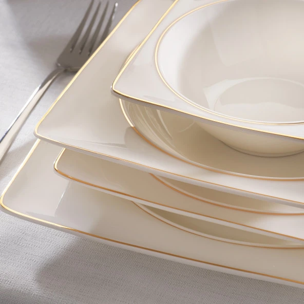 Schafer Glamor Pure Yemek Takımı 60 Parça-Gold - 3