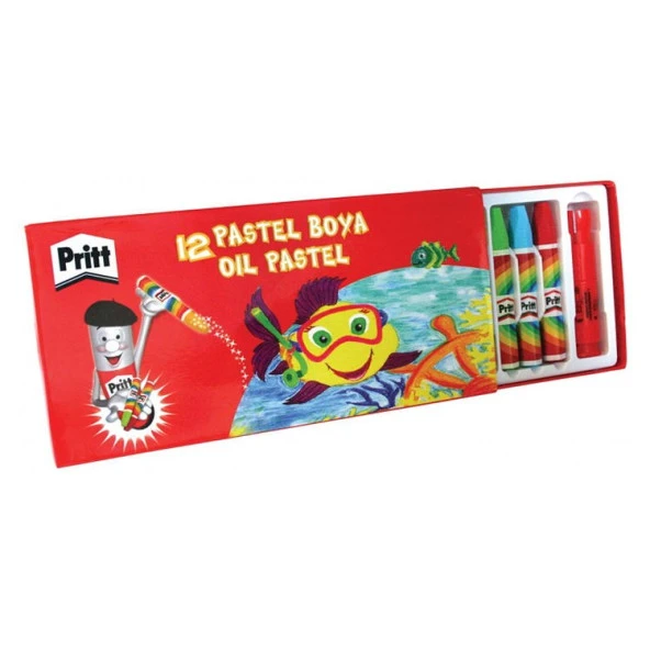 Pritt Pastel Boya 12 Renk Karton Kutu