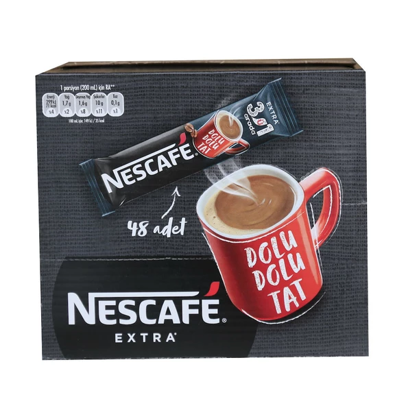 Nescafe 3ü1 Arada Extra Hazır Kahve 16,5 gr 48 adet - 2
