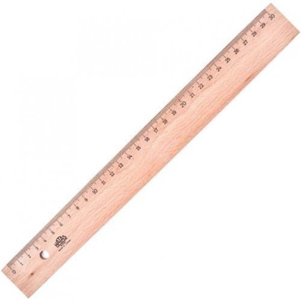 Hatas Tahta Cetvel 30 cm.