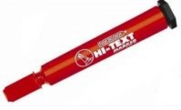 Hi-Text 830PC Kesik Uçlu Permanent Kalem 6 mm Kırmızı ürün görseli