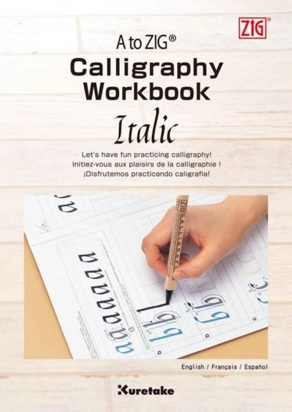 A to Zig Calligraphy Workbook Italic Kaligrafi Çalışma Kitapçığı