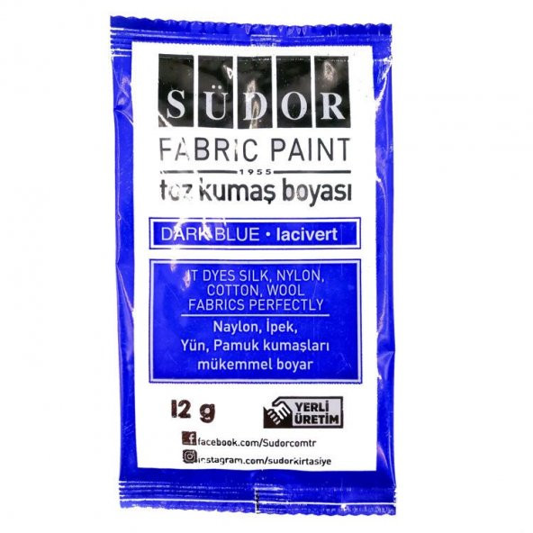 Südor Toz Kumaş Boyası Lacivert