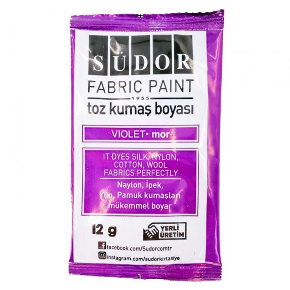 Südor Toz Kumaş Boyası Mor