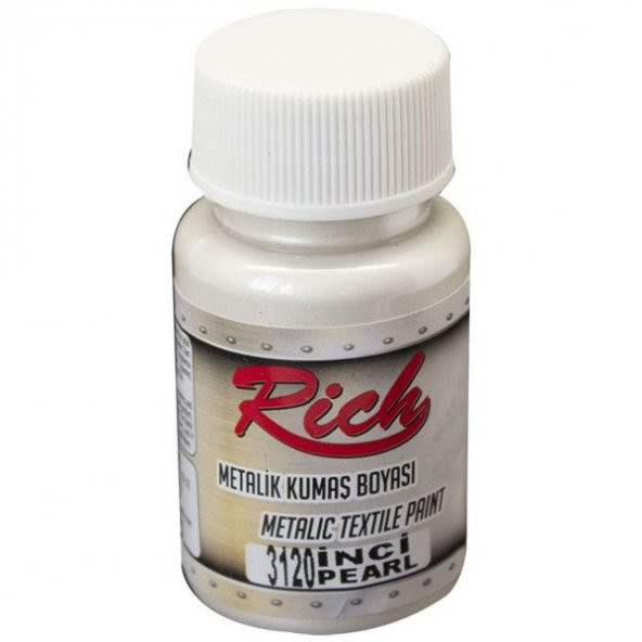 Rich Metalik Kumaş Boyası 50 cc. 3120 İNCİ
