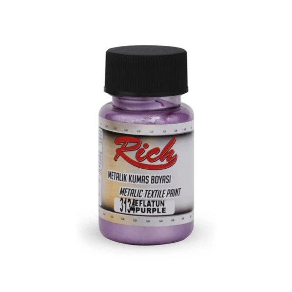 Rich Metalik Kumaş Boyası 50 cc. 3134 EFLATUN