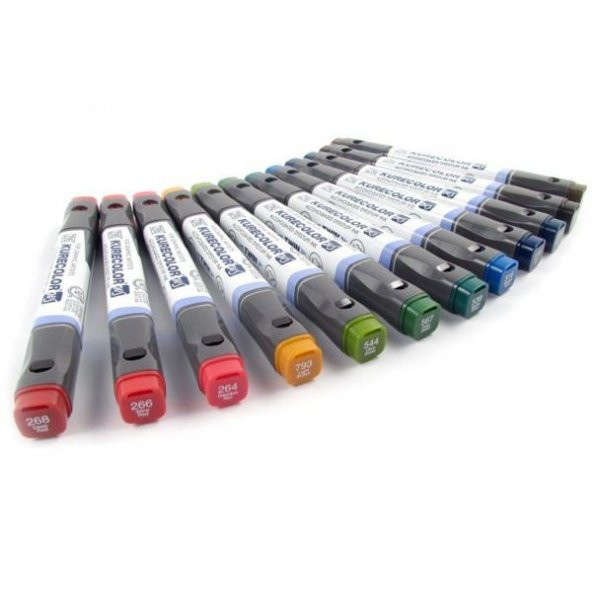 Zig Kurecolor Twin S Marker Kalem 12 RENK SET DEEP COLORS