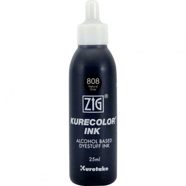 Zig Kurecolor Ink Alkol Bazlı Mürekkep 808 NATURAL GRAY