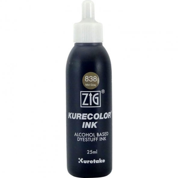 Zig Kurecolor Ink Alkol Bazlı Mürekkep (838) 839 MID GRAY