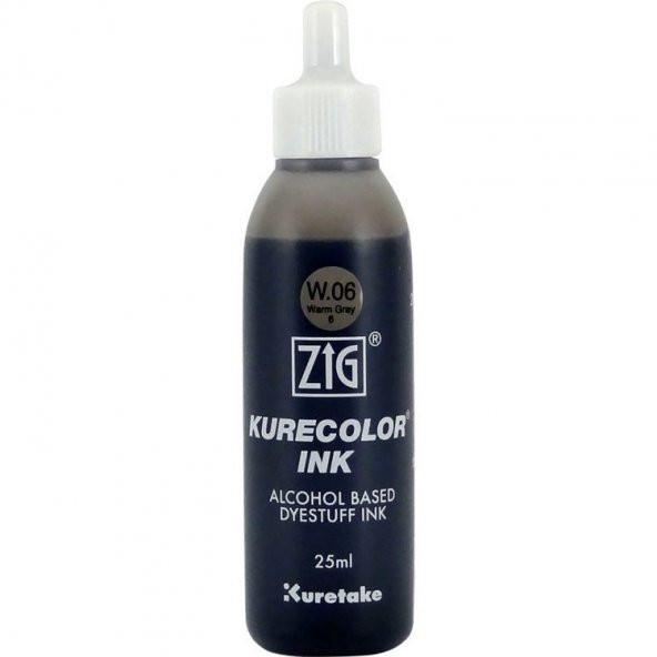 Zig Kurecolor Ink Alkol Bazlı Mürekkep W06 WARM GRAY 6