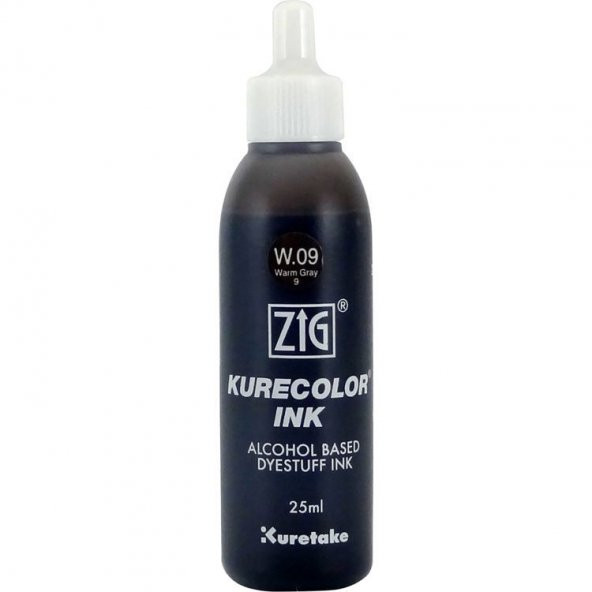 Zig Kurecolor Ink Alkol Bazlı Mürekkep W09 WARM GRAY 9