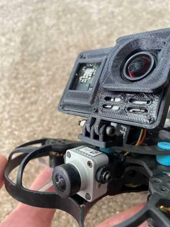 Beta95X V2 Mount İçin Gopro Hero 8 Çıplak Kılıf Plastik Aparat - 2