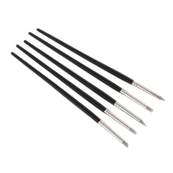 İnce Silikon Uçlu Fırça Seti 5li ürün görseli 1