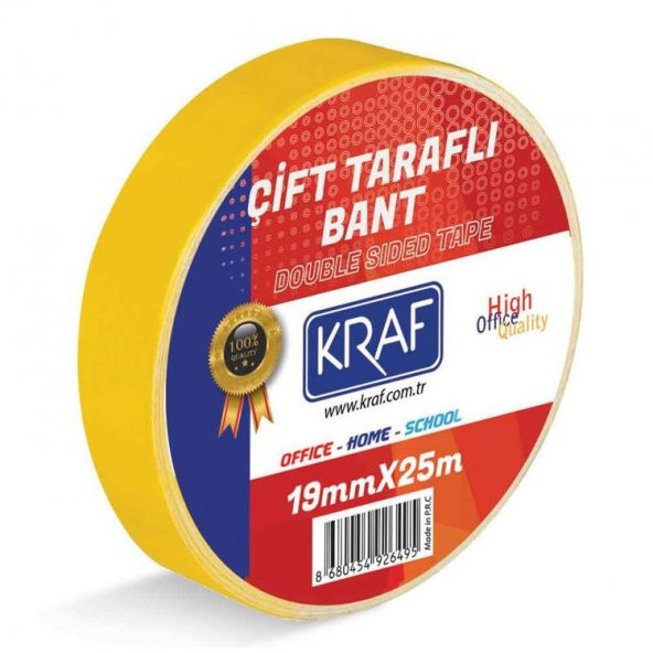 Kraf Çift Taraflı Bant 19 mm x 25 mt