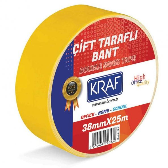 Kraf Çift Taraflı Bant 38 mm x 25 mt