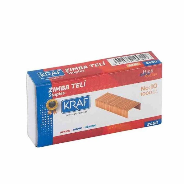 Kraf Zımba Teli No:10 Sarı 1000li 245G