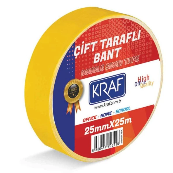 Kraf Çift Taraflı Bant 25 mm x 25 mt