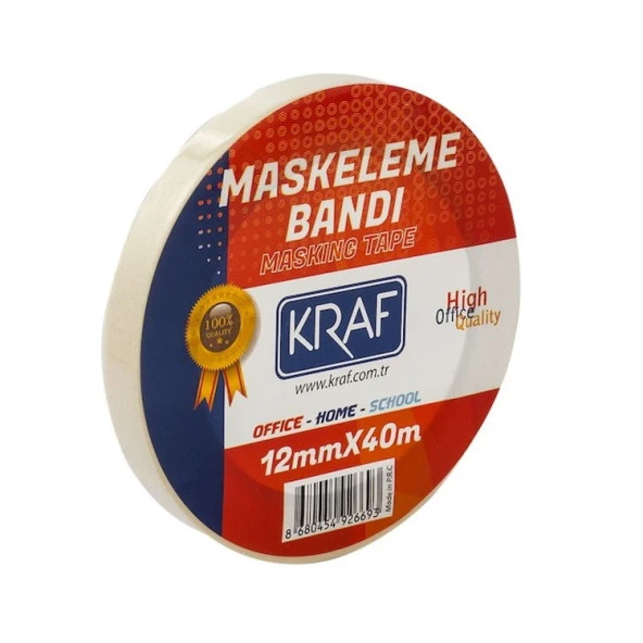 Kraf Maskeleme Bandı 12 mm x 40 mt.