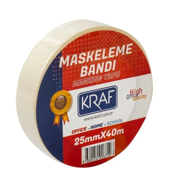 Kraf Maskeleme Bandı 25 mm x 40 mt.