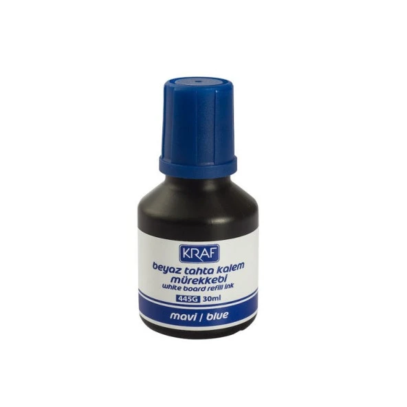 Kraf Beyaz Tahta Kalemi Mürekkebi 30 ml MAVİ