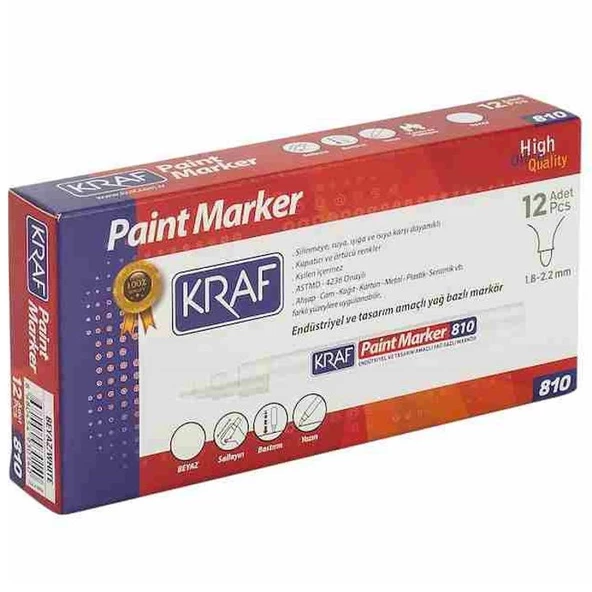 Kraf Paint Marker 810 BEYAZ