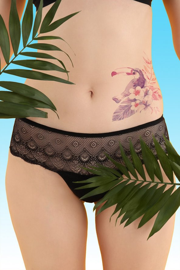 Parrot, Flamingo Geçici Dövme,Geçici Tattoo ,Vücut Dövme,Kol Bilek Dövme,Boyun Dövme,Sırt Dövme