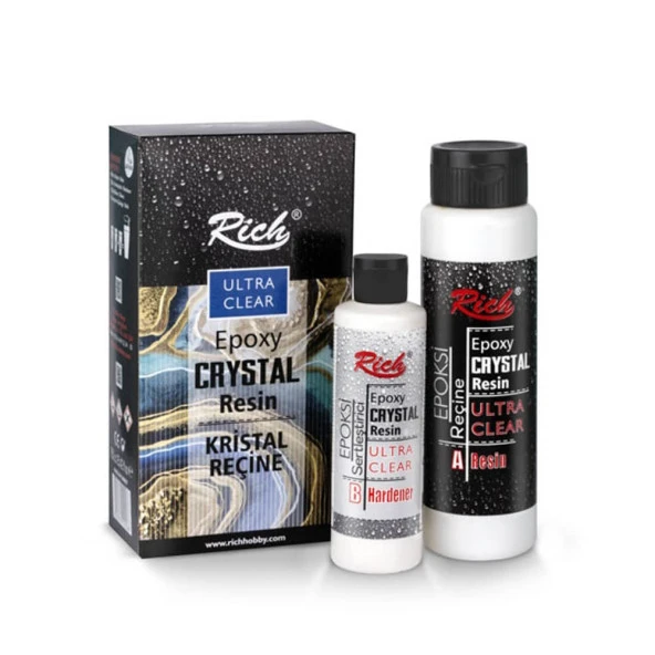 Rich Crystal Resin Transparan Şeffaf Kristal Reçine 750 cc.
