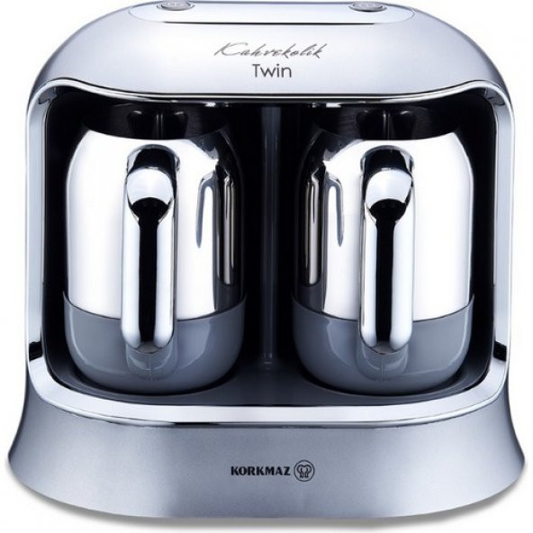 KORKMAZ A861-06 KAHVEKOLİK TWİN KAHVE MAKİNESİ INOX/KROM ürün görseli