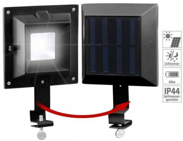 Güneş Enerjili Solar Şarjlı Balkon Duvar Oluk Lambası Işıldak Dekoratif Bahçe Fener - 2