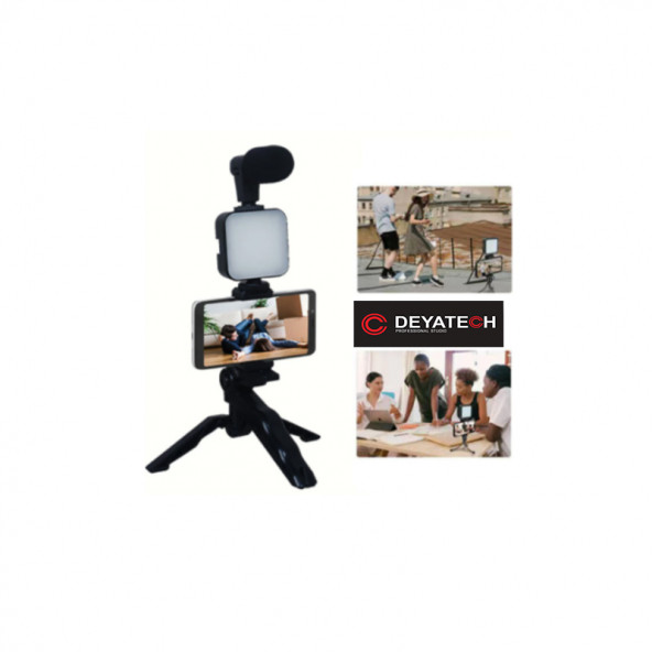 Deyatech Led Ay-49 Youtuber Set Video Çekimi TikTok Videomaking Işık - 6