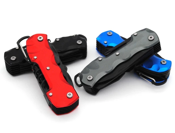 Valkyrie Çok Fonksiyonlu İsviçre Kırmızı Kamp Cep Çakısı - 5