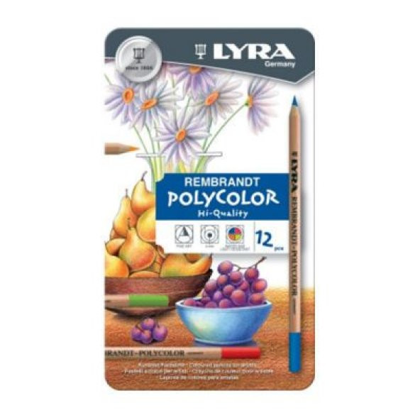 Lyra Rembrandt Polycolor Kuru Boya 12 Renk