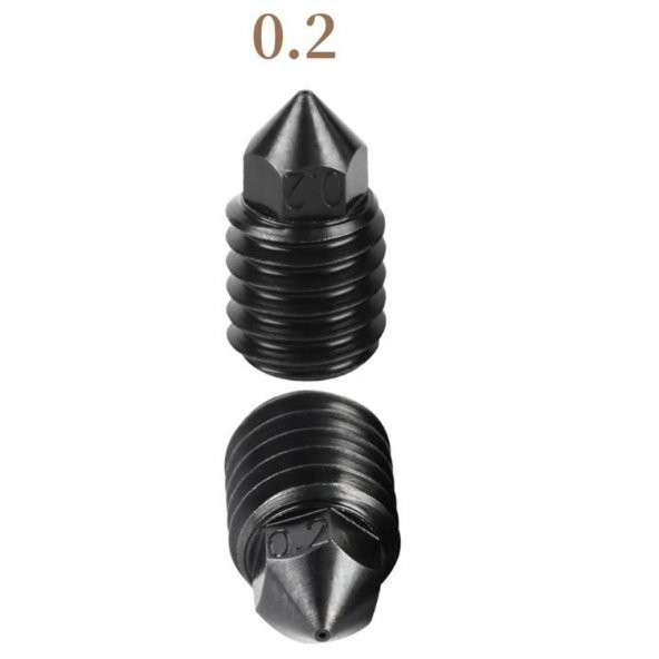 Bambu Lab Sertleştirilmiş Çelik Nozzle 500°C(0.2mm) - Resim 3