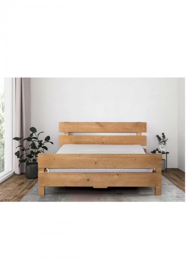 ÖZGÖK TARIM Masif Doğal Ahşap Karyola 150x200