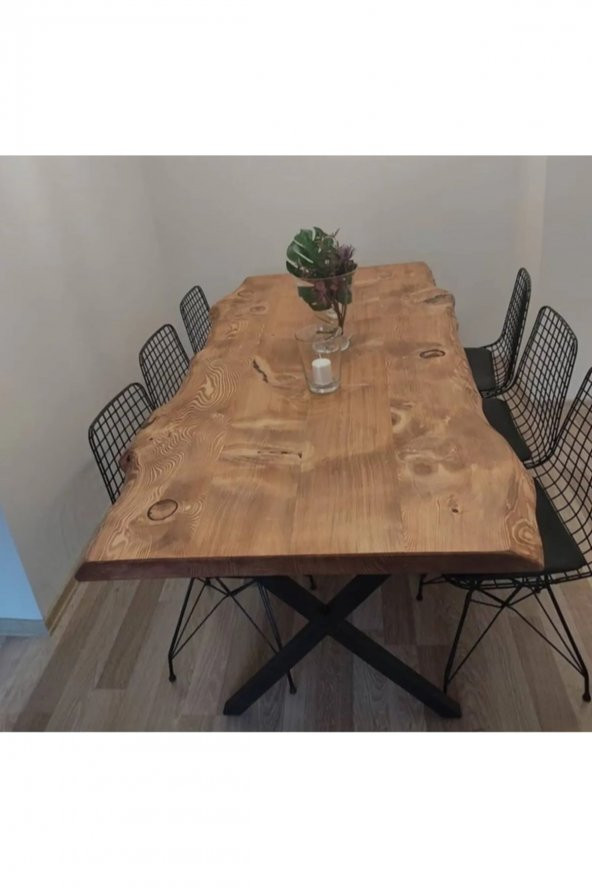 ÖZGÖK TARIM Ahşap 4 Kişilik Mutfak Masası 62x120 Sandalyeler hariçtir