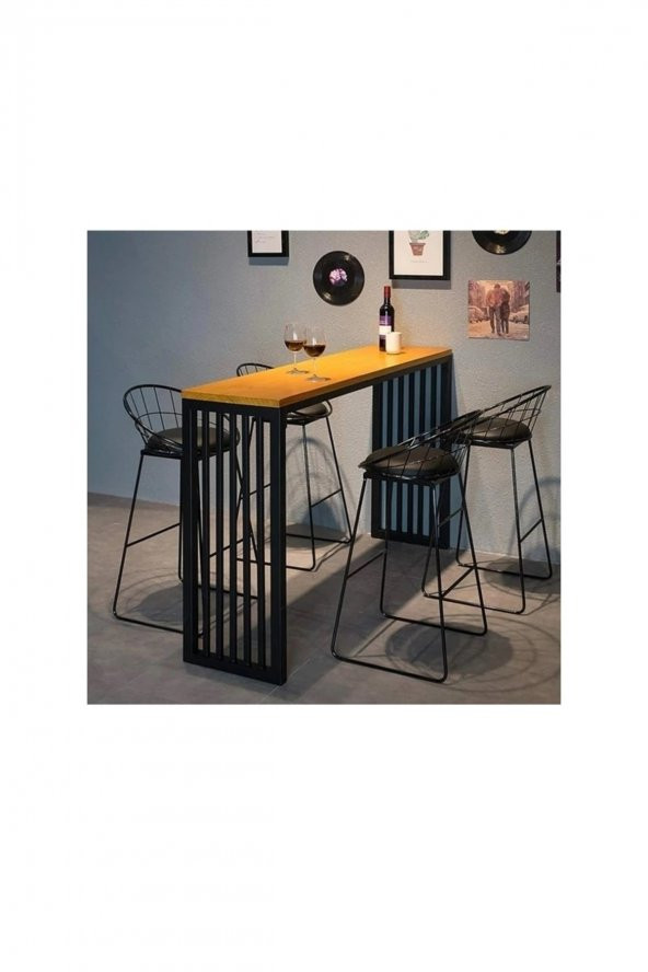ÖZGÖK TARIM Yemek Masası Yüksek Bar Masası Mutfak Masası 110x40cm