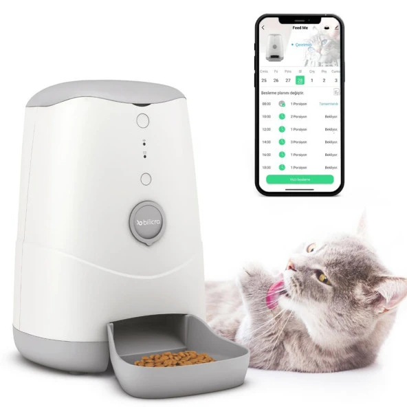 Bilicra Evcil Hayvan Seti 3 - Feed Me Akıllı Otomatik Pet Mama Kabı ve Aura Akıllı Koku Giderici - 4