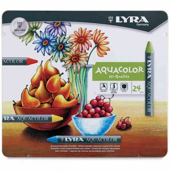 Lyra Aquacolor Sulandırılabilir Pastel Boya 24 Renk
