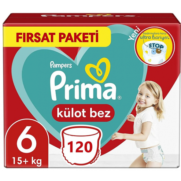 Prima Külot Bebek Bezi 6 Numara 120 ADET