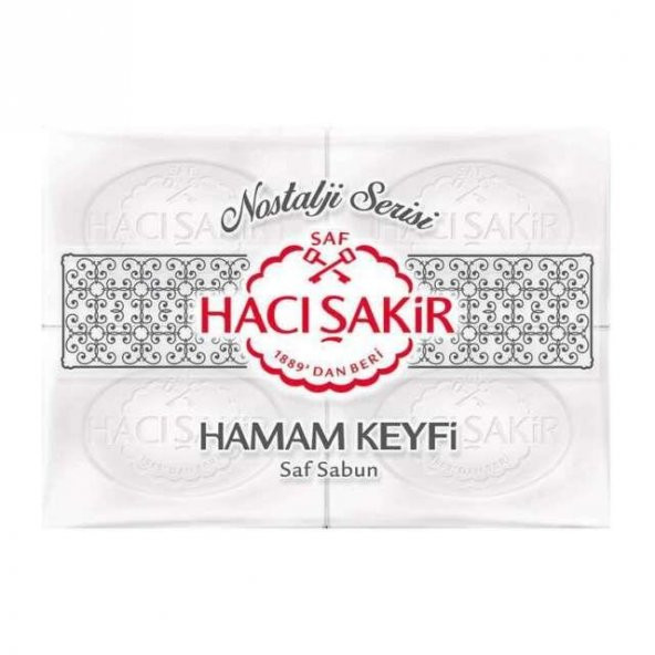 Hacı Şakir Hamam Keyfi Saf Sabun 200 gr x 4 Adet