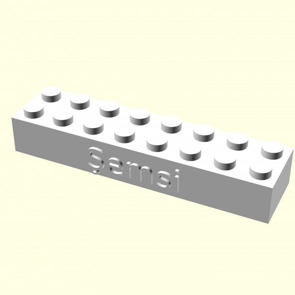 Şemsi Kişiye Özel Üretim Lego Sevgiliye Oyuncak Eşe Hediyelik Organik Plastikten