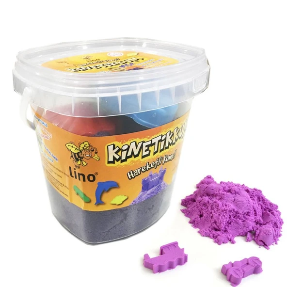 Lino Kinetik Kum 500 gr. Kova + 3 Kalıp MOR