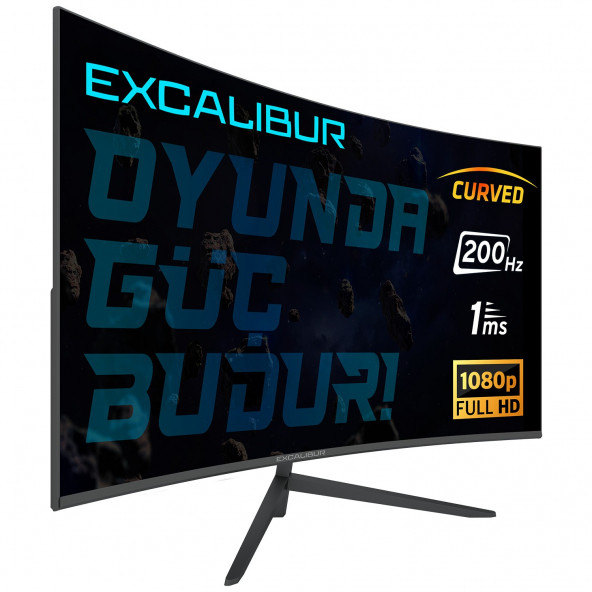 Casper Excalibur M.E27FHD-G 27" 200HZ 1MS 300NIT (HDMI+Display) Curved Freesync + G-Sync FHD LED Monitör