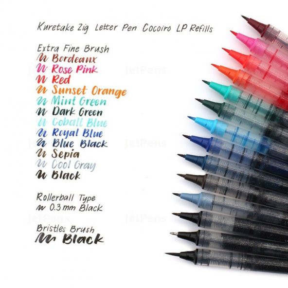 Zig Cocoiro Letter Pen Kalem Refili 0.5 Rollerball RED