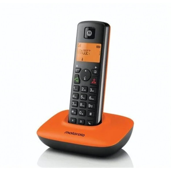 Motorola T401+ Handsfree Dect Telsiz Telefon Turuncu&Siyah