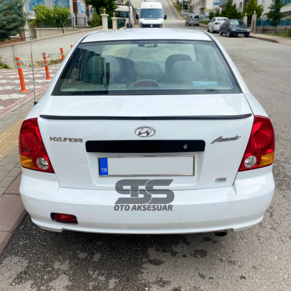 Hyundai Accent Admira Milenyum Bagaj Üstü Spoiler Piano Black Bagaj Üstü Spoyler - 7