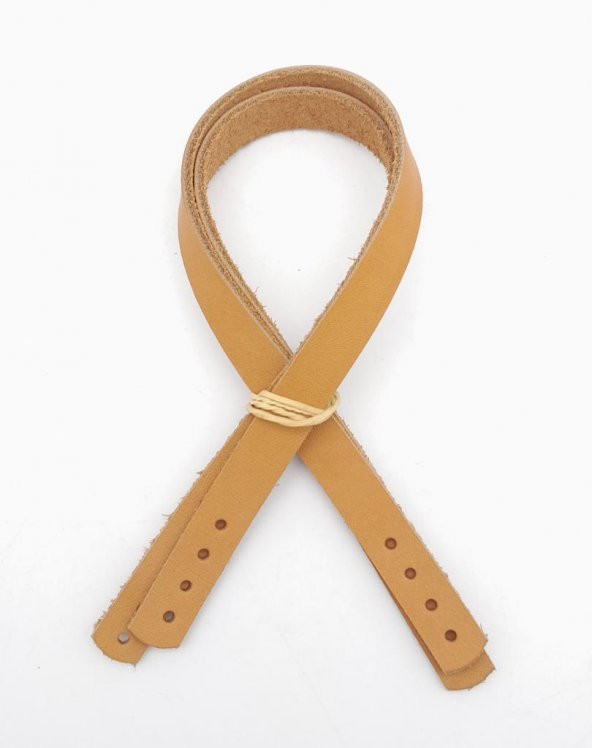 Angel Çanta Aksesuar Gerçek Deri 35X1.2 Cm Açık Taba Renk Çanta Sapı