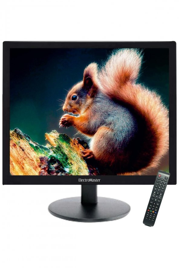 ElectroMaster EM-117 Uydu Alıcı Hediyeli 17" 43 Ekran 12V HD Karavan - Tekne - Yat Lcd Monitör TV