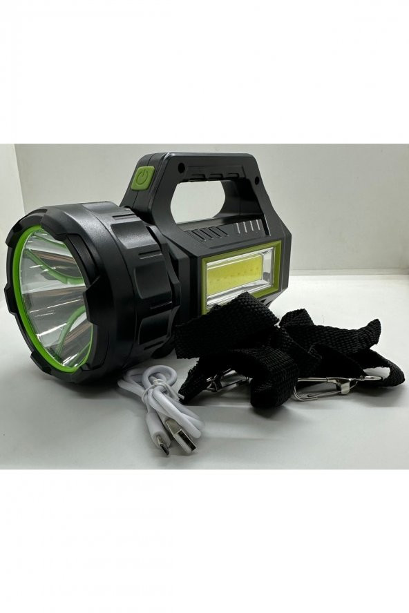 Ps-t95 30w Uzun Menzilli Solar Panelli Powerbank+usb Çıkış S.o.s Lu Ultra Güçlü Ledli Şarjlı Feneri - 6